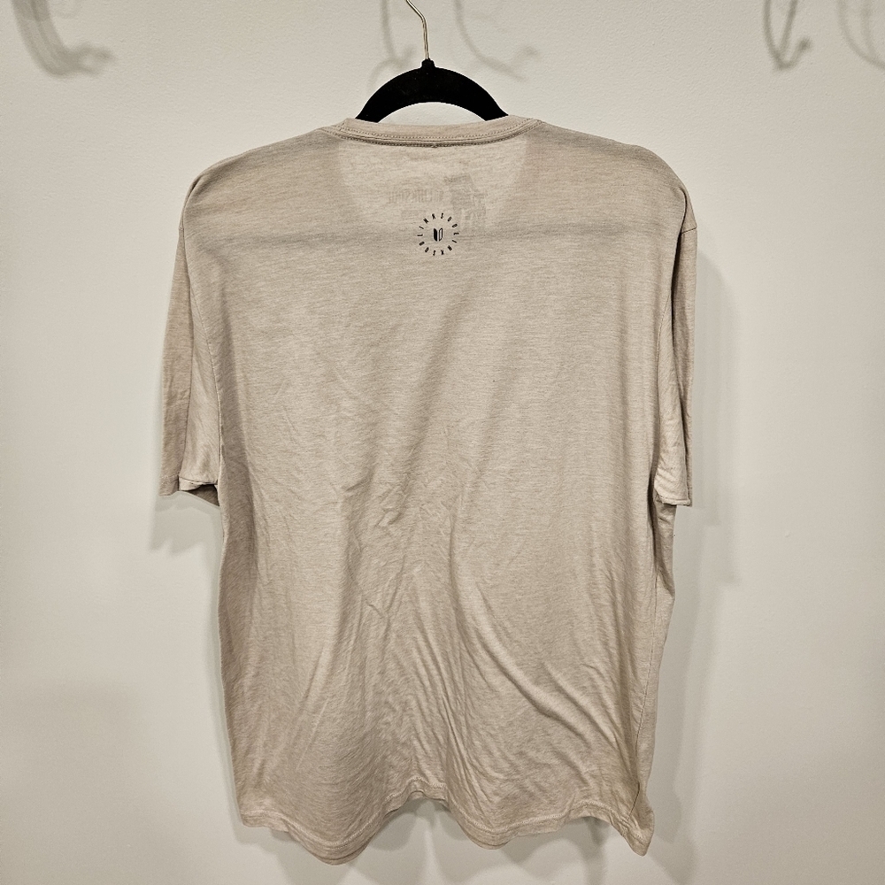 Link Soul Mens Tshirt Beige Cream Logo Size XXL - Picture 2 of 5